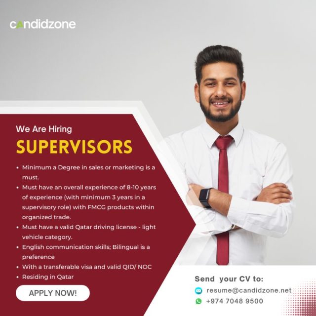 Hiring Supervisors in Qatar