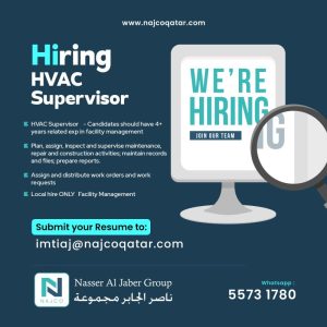 Hiring HVAC Supervisor